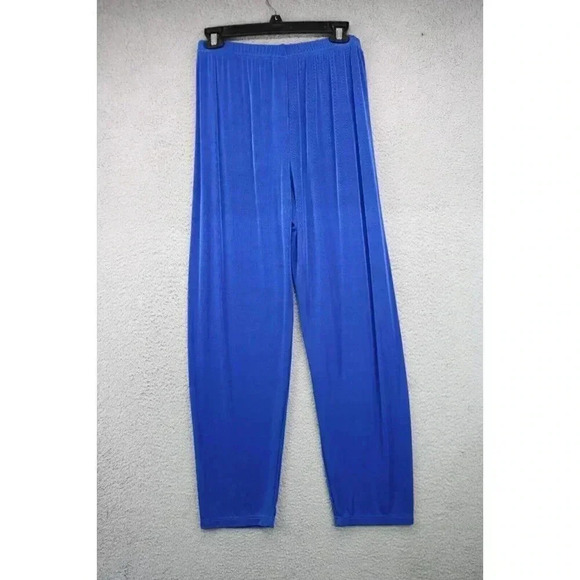 Morgan Cole Women's Cobalt Pant Suit-Medium-Liquid Knit-Sequins - Picture 11 of 12